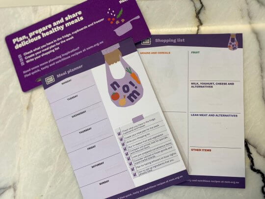 Magnetic Meal Planner and Shopping List