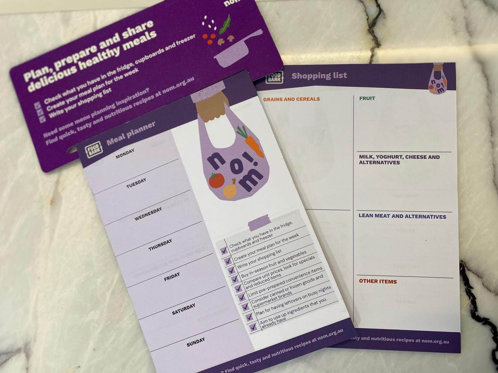 Magnetic Meal Planner and Shopping List